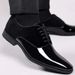 Cost performance Classic Patent Leather Men Casual Business Lace Up Formal Office Work Shoes for Male Party Wedding Oxfords L26_vogvips.com