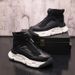 Men's High-top Trendy Men's Autumn New Versatile Thick-soled Heightening Work Boots Lazy Set-foot Casual Men's Shoes Wholesale_vogvips.com