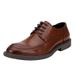 Business dress shoes men's British style tie the lead layer of cow leather wedding shoes_vogvips.com