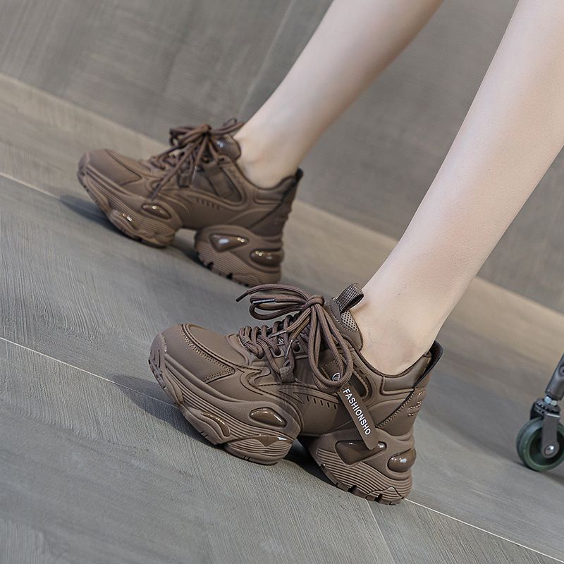 Air Cushion Sole Dad Shoes Women's Platform Heightening Shoes Sports And Leisure Shoes Women's Functional Wind Dance Shoes_vogvips.com