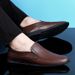 European Warm Series Autumn Winter Business Casual Men Lazy Four Seasons Single Flat Driving Loafers Cowhide Men's Leather Shoes_vogvips.com