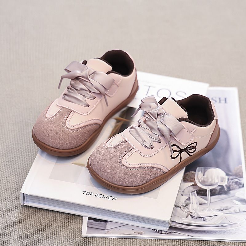 2026 Spring And Autumn New Children's Sports White Korean Style Casual Boys' German Training Shoes, Girls' Shoes_vogvips.com