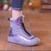 Autumn Winter New Versatile Snow Boots Flat Waterproof Cotton Shoes Fleece Lined Thickened Warm High-top Women_vogvips.com