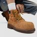 Martin Boots Tooling Boots Heightening Short Boots Tough Guy Big Head High Top Rhubarb Boots_vogvips.com
