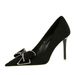 9511-H7 European And American Sexy Nightclub Ultra-high Heel Women's Shoes, Stiletto Heel, Suede, Shallow Mouth, Pointed_vogvips.com
