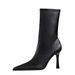 325-5 Retro European And American Style Fashionable Sexy Slimming Party Short Ultra High Heel Pointed Toe Winter Women's_vogvips.com