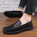 Men's Business Casual Shoes, Soft-Soled Loafers, Men's Large Size 46_vogvips.com