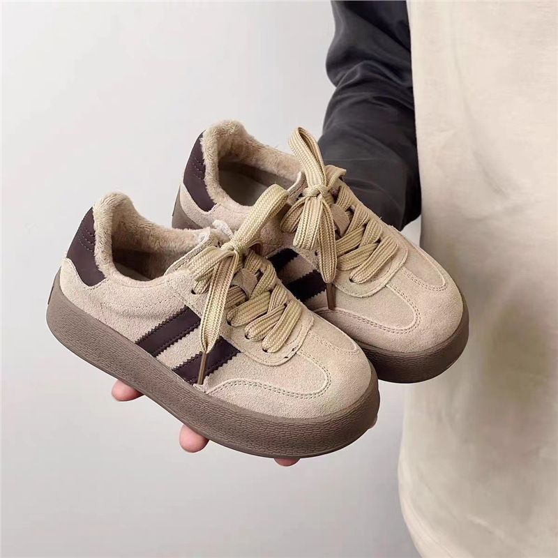 Boys' Sports 2026 New Autumn And Winter Children's Sneakers, Girls' Ultra-Light Double-Layer Cotton Shoes, Fleece-Lined_vogvips.com