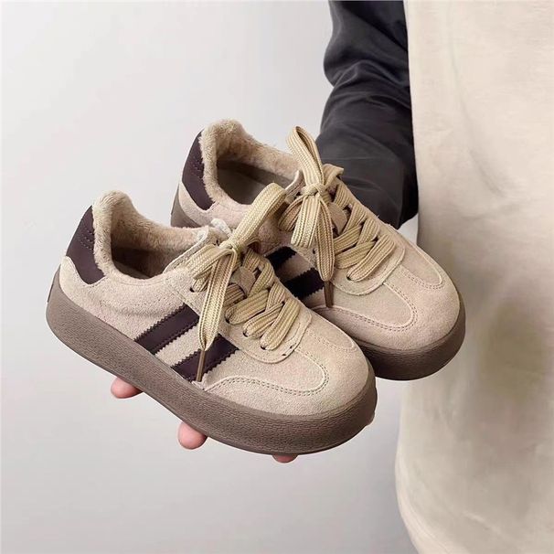 Boys' Sports 2026 New Autumn And Winter Children's Sneakers, Girls' Ultra-Light Double-Layer Cotton Shoes, Fleece-Lined_vogvips.com