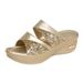 Sandals Summer Outing Fashion 2025 New Thick Soled Sponge Cake Slope Heel Women's Fish Mouth Cool Slippers For Mom's_vogvips.com