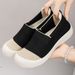 Women's Casual Shoes Breathable Fly-woven Shoes Do Not Stink Feet Mesh Shoes Fashionable Women's Single Shoes One Foot Lazy Shoes_vogvips.com