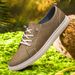 Sports And Leisure Men's Shoes White Shoes Leather Men's Board Shoes Lace-up Breathable British Style Flat Bottom Soft Sole_vogvips.com