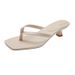 European And American Fashion Clip-On Flip-Flops 2026Summer New Fairy Style Square Toe Stiletto Heel Sandals For Women_vogvips.com
