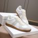 25MM6 Dexun New Genuine Leather White Lace-up Forrest Gump Shoes Flat Casual Sports Couple Sneakers_vogvips.com