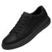 Men's Shoes Round Head Flat Bottom Casual Four Shoes Thick Sole Polish Board Shoes Men_vogvips.com