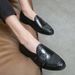 Euro Step British Style Genuine Leather Casual Pointed Toe Autumn Korean Version Youth Loafers Versatile Height Increasing Trendy_vogvips.com