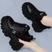 Wmen Chunky Wedges Vulcanized Shes Krean Style Lace Up Rund Te Trainers Casual Cmfrtable Sneakers Sapats_vogvips.com