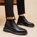 European Warm Series Men's Martin Winter Mid-Top British Style Fleece-Lined Warm Thick-Soled High-Top Trendy Genuine Leather Casual Ankle_vogvips.com