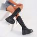 New Oversized V-neck Slim For Women, High Top With Thick Sole 8cm~10cm, Knight Boots_vogvips.com