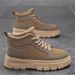 Martin Boots For Men, Autumn Thick-soled Height-increasing Trendy Casual Work Boots, Outdoor Non-slip Wear-resistant_vogvips.com