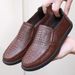 2025 New Casual Leather Breathable Spring And Autumn Slip-On Lazy Shoes Summer Loafers For Men_vogvips.com