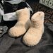Ant Love New Winter Style Simple Fashion Trendy Plush Short Boots Comfortable Thick Sole Furry Warm Women's Outdoor Wear_vogvips.com
