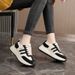 HY2515 New 2025 Spring And Autumn Women's Shoes, Thick-Soled Simple Low-Top Height-Increasing College Style Fashion_vogvips.com