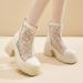 National Style Mesh Thick Sole Slim Chunky Height Increasing Women 2024 New Over-the-Knee Long Boots High Heels_vogvips.com