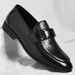 Euro Step Loafers 2025 Autumn New British Fashion Slip-On Business Casual Lazy Leather Shoes Men's Trend_vogvips.com