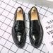 Suitable For All Seasons British Style Business Slip-On For Men, Large Size Casual Loafers, Korean Version Black Lazy Leather Shoes_vogvips.com