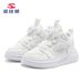 Habi Bear Leather Surface Autumn Children's Rotating Buckle Board Boys' Sports Girls' Running Shoes White Sneakers_vogvips.com