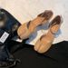 Sheepskin Version ~ Mary Jane High Heels For Women 2024 New Thick Heel Silver Single Round Shallow Mouth Split Toe_vogvips.com