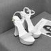 European American Nightclub Ultra-high Heel Sandals With Chunky Heels, Waterproof Platform, Thick Sole, Rhinestone_vogvips.com