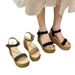 plus-size Summer New Style Platform Wedge Heel Thick-soled Waterproof Suede Women's Sandals_vogvips.com