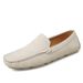 New men's casual foot set bean shoes comfortable soft soled driving leather shoes_vogvips.com