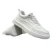 Men's 2025 New Spring Versatile High-End Feeling, One Foot Casual Board , Leather Sports Fashion, White And Trendy_vogvips.com