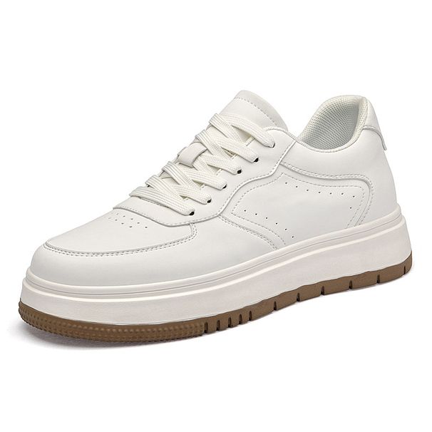 Invisible Height Increase Men's Small Leather Shoes Casual Little White Shoes Board Shoes Light Luxury_vogvips.com