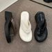 Foreign Trade Flip-Flops With Round Toe, Casual Women's Shoes, 2025 Summer New Model, Comfortable Thick-Soled Chunky_vogvips.com