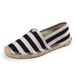 Casual Espadrilles Handmade Fashion Versatile Straw Woven Linen Sweat-Absorbing Breathable Slip-On Lazy Cloth Shoes_vogvips.com