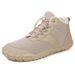 Men's Shoes New Winter Warm Cotton Shoes Outdoor Leisure Five Finger Shoes Sports Shoes Plus Velvet Thickened Mid Cut Men's Couple Snow Boots_vogvips.com