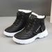Hot-Selling Snow For Women 2025 New Winter Fleece-Lined Thickened Martin Boots Waterproof Non-Slip Northeast Warm Large_vogvips.com