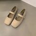 Flat Square-Toed Mary Jane Women's Shoes 2025 New Summer French Style Soft Sole Spring And Autumn Versatile Loafers_vogvips.com