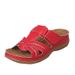 Large Size Casual Women 2025 New Solid Color Thick Soled Cross Slippers For Women's Shoes And Sandals_vogvips.com