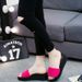 2017 New Elastic Belt Flat Bottom Slope One Line Women's Cool And Slippery Cake Heel Slippers Summer_vogvips.com