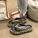 Crestar Summer Women's Flip Flops Fashion Leopard Print Outdoor Thick Sole Sandals Slip On Beach Slippers Leisure House Slides_vogvips.com