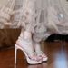 New Spring And Summer Rhinestone Open-toe Pedal Wear Beautiful Fine Heel Waterproof Table Nude Fashion Sandals_vogvips.com