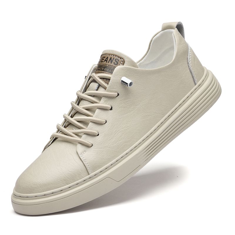 Genuine Leather Men Casual Designer Luxury Brand Lace Up Skateboard Sneakers Italian Men's Shoes Mocassins Plus Size 47_vogvips.com