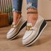 SHLIANG Women Flat Platform Loafers Ladies Elegant Leather Moccasins Shoes Woman Slip On Moccasin Women's Casual Shoes X0077_vogvips.com