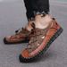 Hot Sale Summer Outdoor Non-slip Beach Sandals Handmade Genuine Leather Men's Shoes Fashion Men Sneakers_vogvips.com