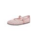 Cross-border 2026 New Embroidered Mesh Breathable Shallow Round-Toe Flat Sandals Women's Mary Jane Shoes_vogvips.com